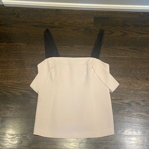 Cinq à Sept Blush and Black Blouse